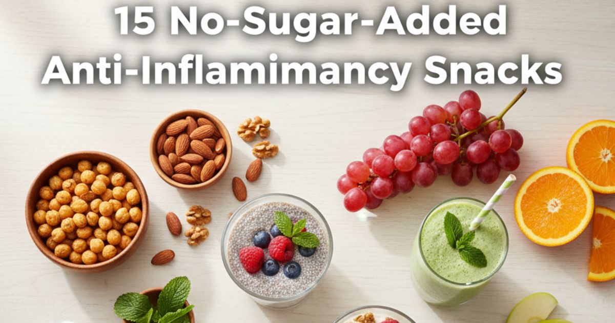 15 No Sugar Added Anti-Inflammatory Snacks Recipes