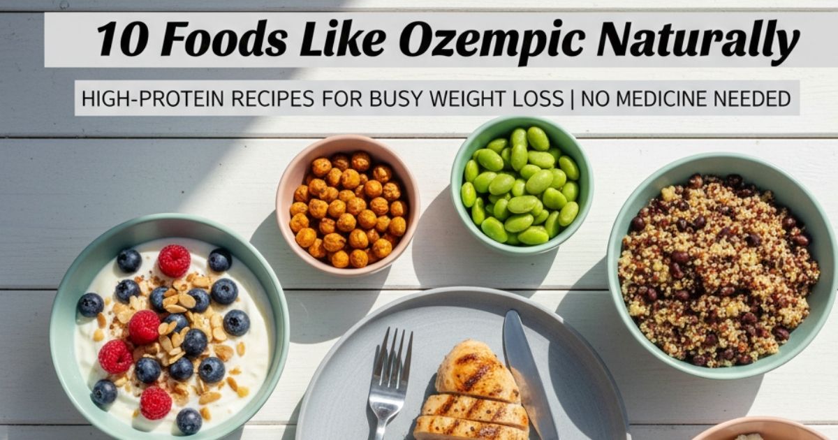 10 Foods Like Ozempic Naturally: High-Protein Recipes for Busy Weight Loss (No Medicine Needed)
