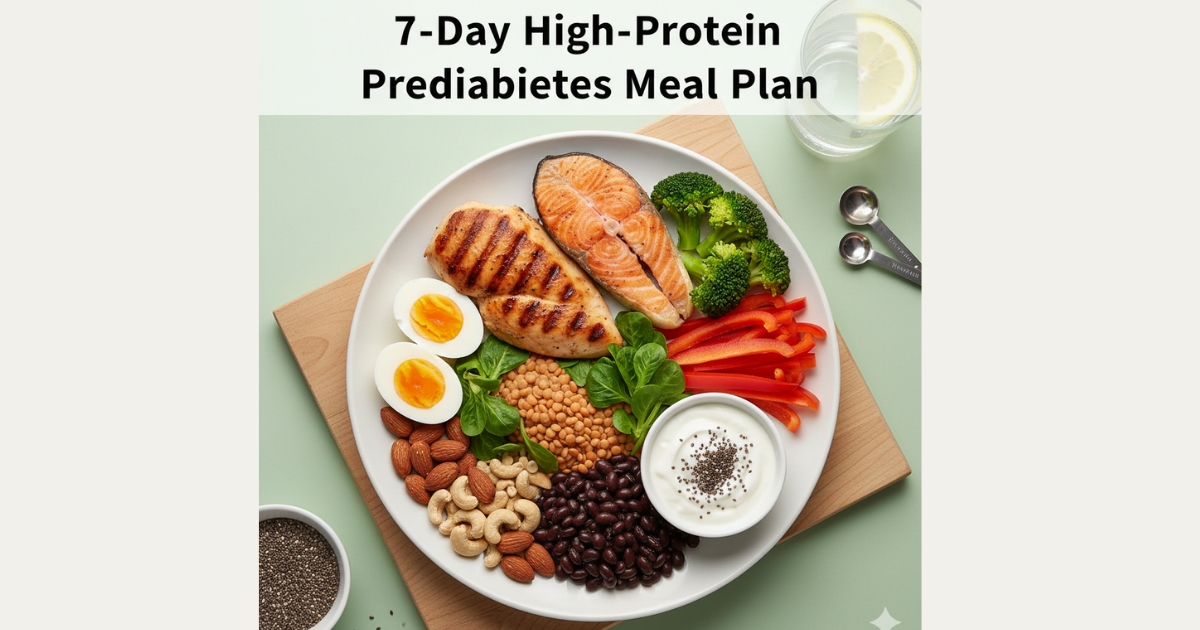 Prediabetes Diet 2026: 7-Day High-Protein Meal Plan to Reverse Insulin Resistance