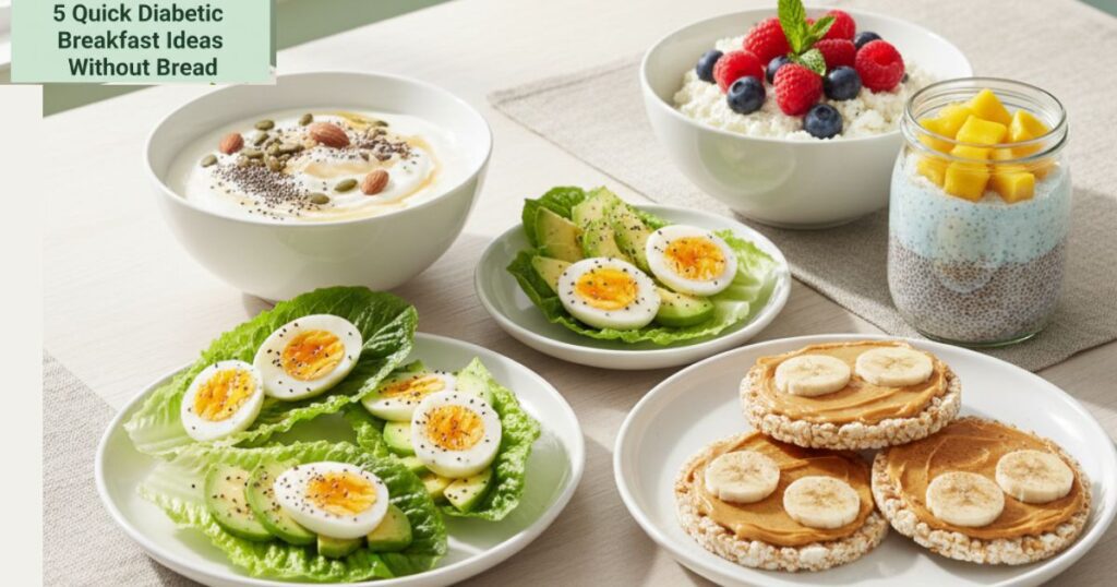 Diabetic Breakfast Ideas Without Bread: 5 Quick & Blood Sugar Friendly Meals