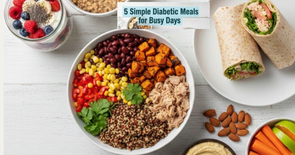 5 Simple Diabetic Meals for Busy Days: Quick & Blood Sugar Friendly Recipes