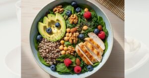 high-protein salads for anxiety and gut health