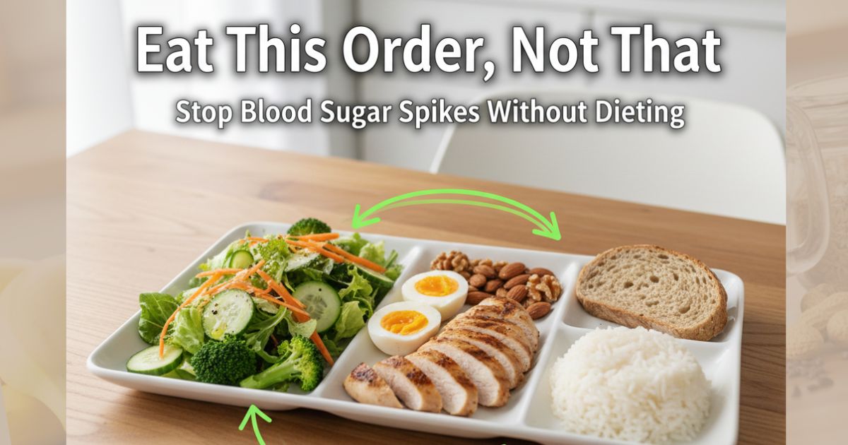The Correct Order to Eat Food to Prevent Blood Sugar Spikes